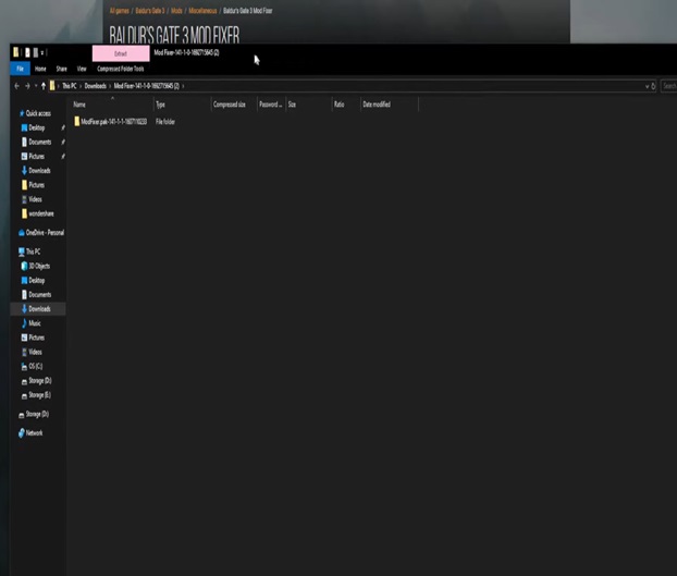 BG3 Mod Manager ModFixer pak